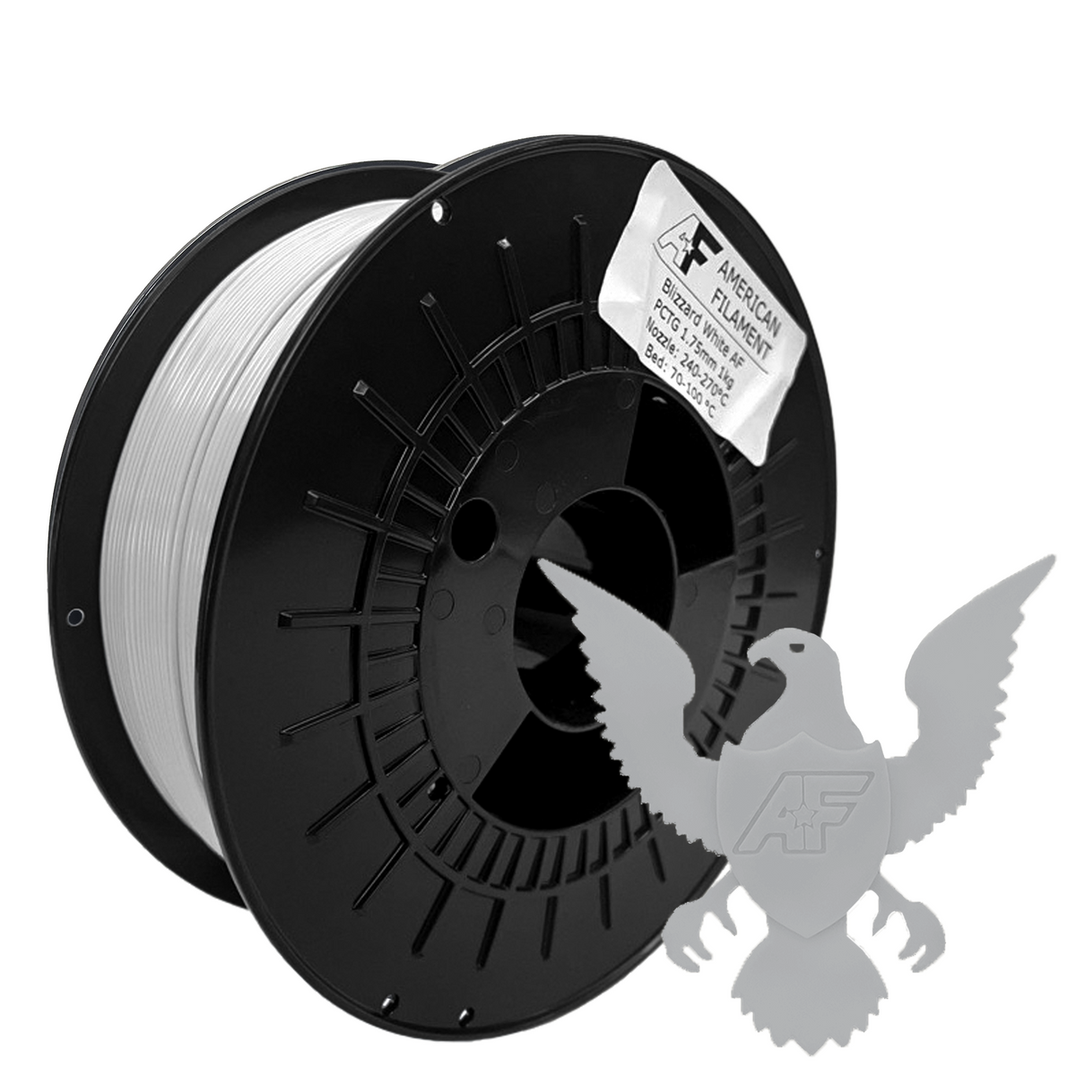 Blizzard White AF 1.75mm PCTG Filament